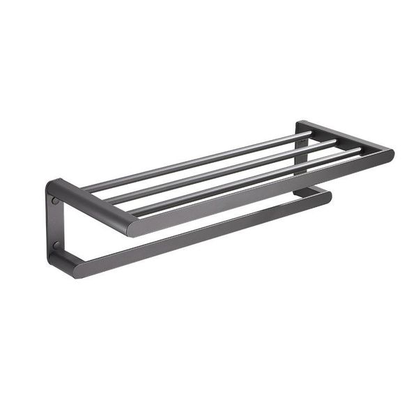 

bath accessory set bathroom pendant suit gun gray towel rack combination storage thickened alumimum punch-free