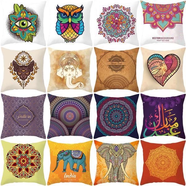

cushion/decorative pillow mandala cushion cover style room decor sofa bed decorative case almofadas decorativas para cama t177