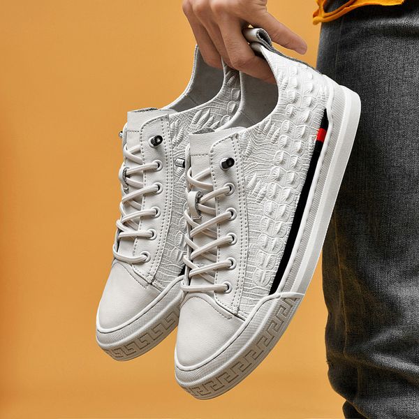 

fashion mens shoes dress-shoes stylish casual white black outdoor sneakers t113-1