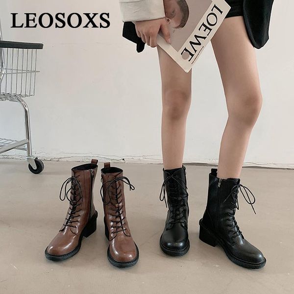 

boots spring women fashion ladies ankle shoes woman mesh black heels female round toe girls brand motorcycle