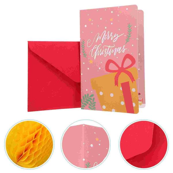 

greeting cards 3 sets of 3d blessing christmas wish honeycomb