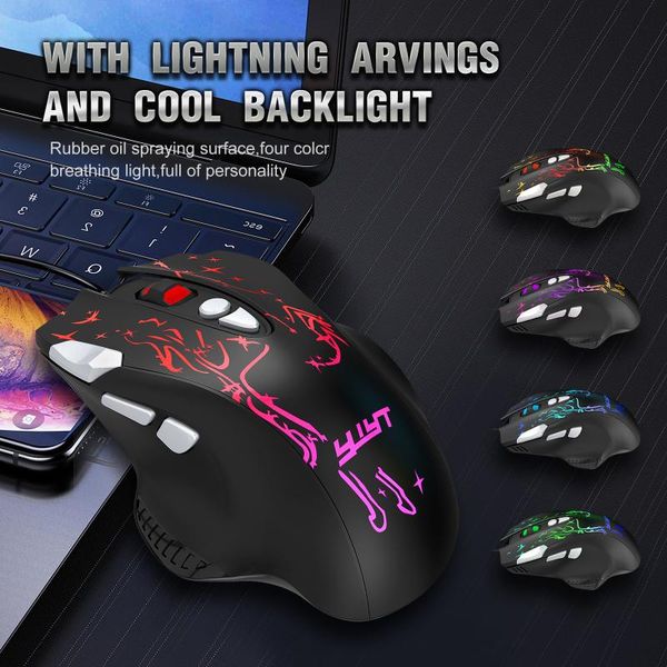 

mechanical define the game usb wired 6400dpi adjustable gaming mouse mice for pc