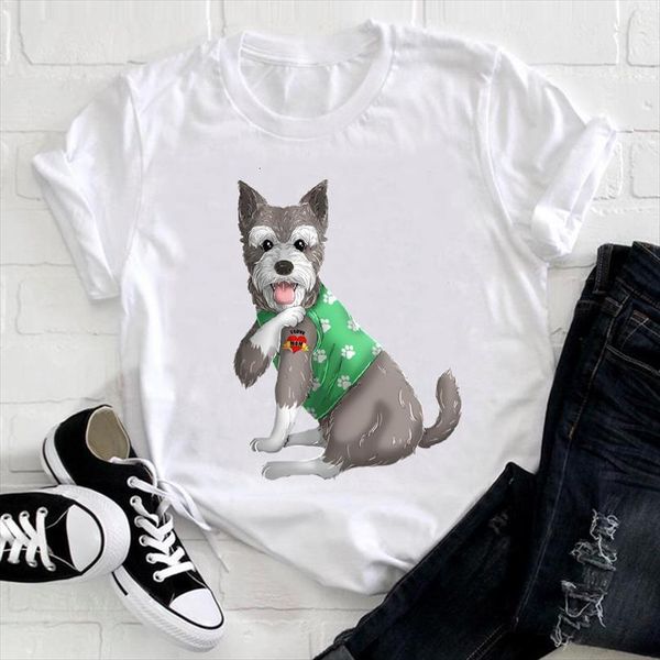 

men cute dog mom sweet t shirts fashion clothing casual printing animal clothes print female tee ladies graphic shirt, White;black
