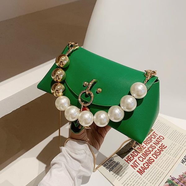 

shoulder bags pearl bag women 2021 fashion net red chain messenger