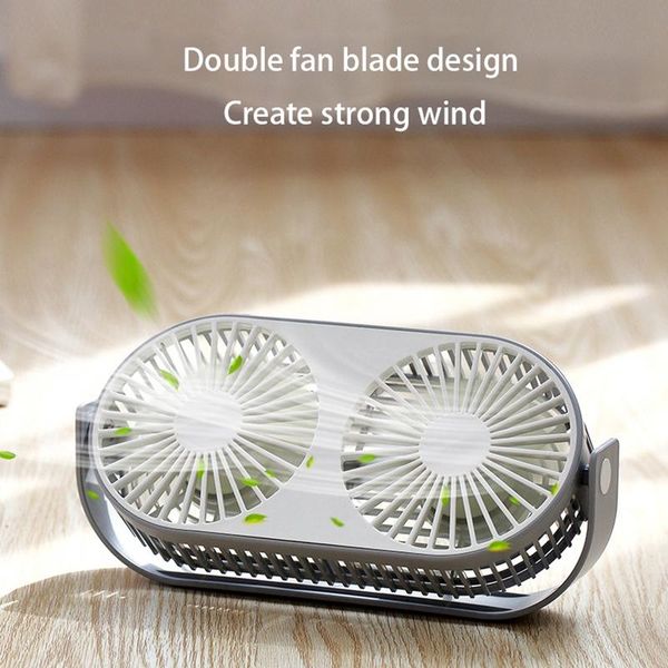 

double-headed fan, multi-functional student dormitory deskdouble leaf usb plug-in mini fan electric fans