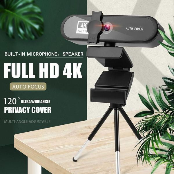 

webcams 2k 4k webcam sailvde conferentie pc with gift tripod auto-focus usb web camera lapmini 1080p microphone