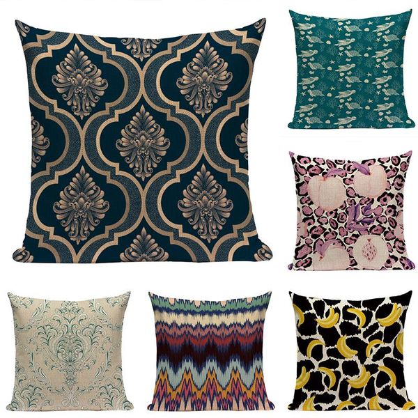 

cushion/decorative pillow pillows for decor case on the pillowm abstract retro decorative sofa stripe floral fashion flower cushion cover