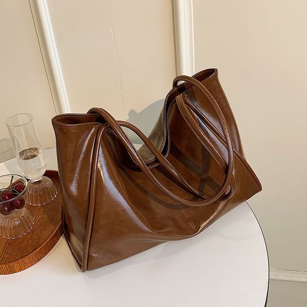 

handbags designers luxurys felicie purse oil wax leather bag women's messenger versatile large capacity one shoulder tote 2021 simple h, Black;red