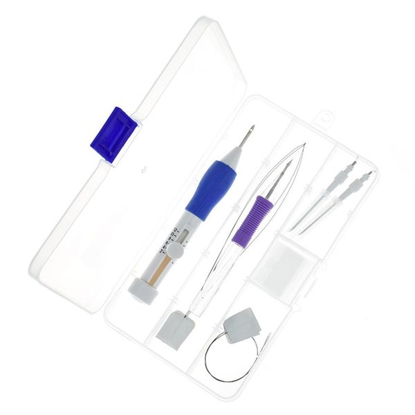 

russian embroidery tool sets pen punch needles sewing accessories with storage box