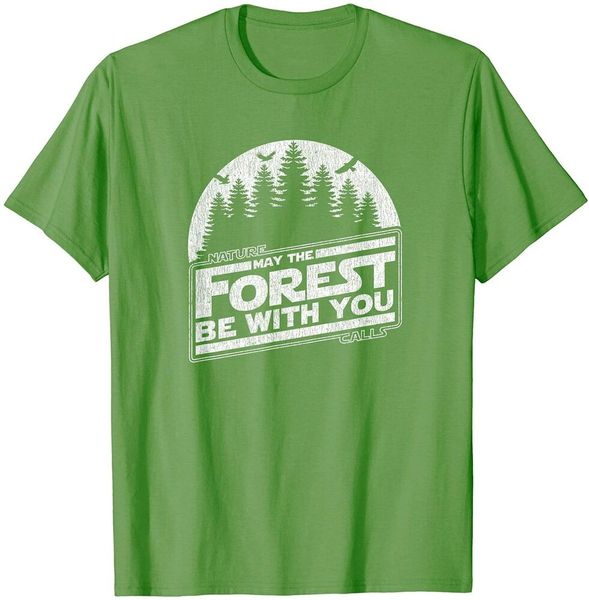 

may the forest be with you nature camp distressed graphic boy mens t-shirt, White;black