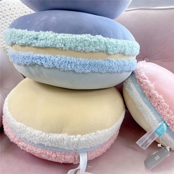 

pillow macaron color dessert cake home sofa korean candy plush decorative ornaments doll dolls