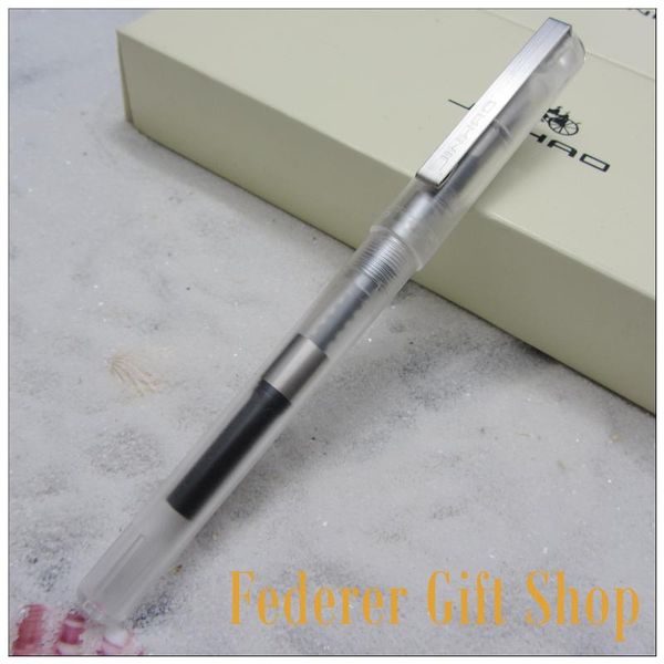 

fountain pens jinhao g91 transparent demonstrator pen fine nib ink 7 color select