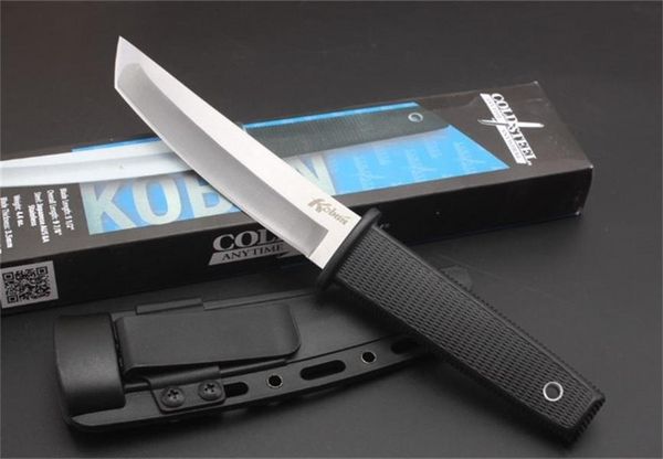 Холодная сталь 17t Kobun Survival Stright Knife Tanto Point Satin Blade Утилита фиксированная лезвия для ножа охота на руку инструменты HW184