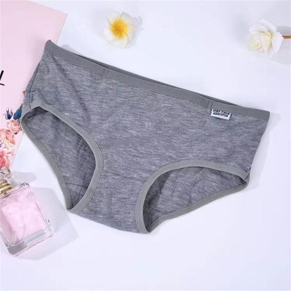 

women's panties women cotton briefs female solid low waist underwear ladies plus size girl lingeries intimates, Black;pink