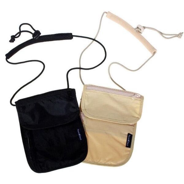

storage bags pouch wallet travel ticket secure secret money neck holster bag passport card