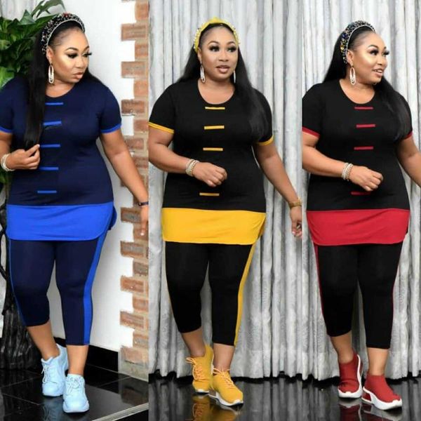 

plus size tracksuits 2 two piece set women african clothes summer fashion africa suit (and pants) super elastic suits for lady, Black