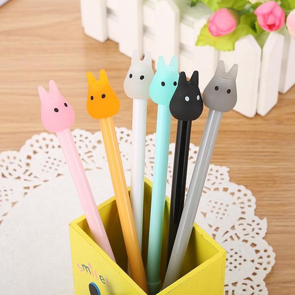 

6pcs lot creative jelly gel pen cute cartoon learning office accessories supplies school pens kawaii stationery