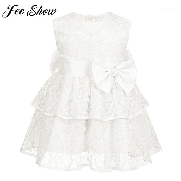 

girl's dresses baby bowknot lace embroidered christening gown baptism clothes born kids girls birthday princess infant party costume1, Red;yellow