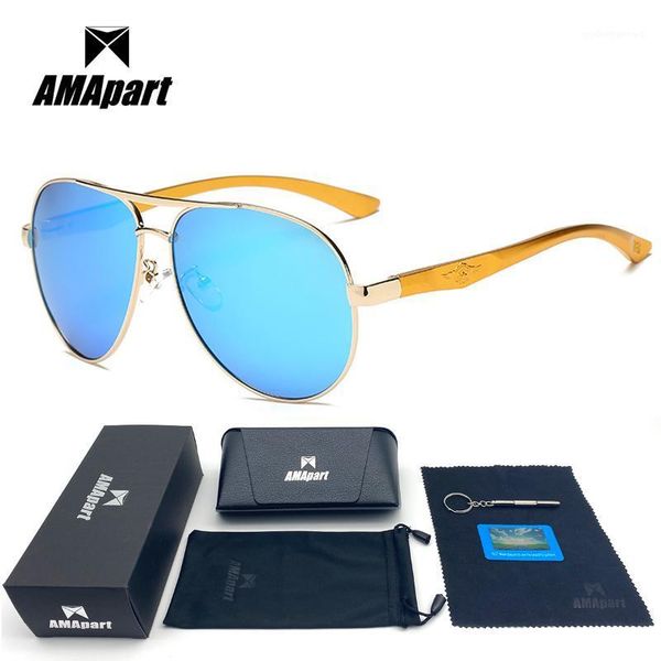 

sunglasses amapart polarized for men driving fishing sports outdoors uv400 protection anti-glare, White;black