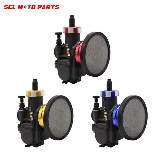 

motorcycle fuel system alconstar- 50mm air filter with mesh + pwk 28 30mm carburetor for atv buggy quad dirt bike 2t 4t jog dio