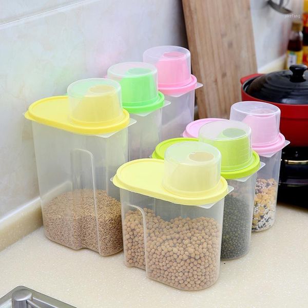 

storage bottles & jars grain tank kitchen food box sealed plastic jar