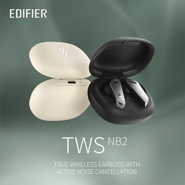 

edifier twsnb2 (pro) tws anc bluetooth earphone active noise cancellation gaming earbuds bluetooth 5.0 32h playback time app