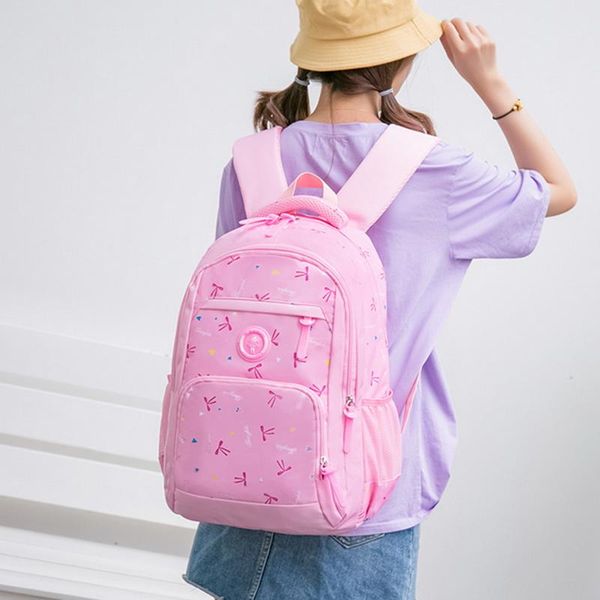 

3pcs waterproof children school bags for girls princess backpacks kids printing backpack set schoolbag