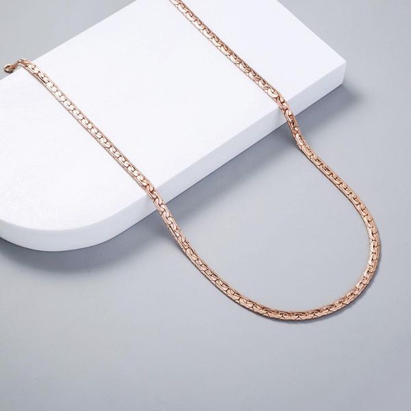 

chains men's rose gold chain necklace women's fashion jewelry accessories parts, Silver