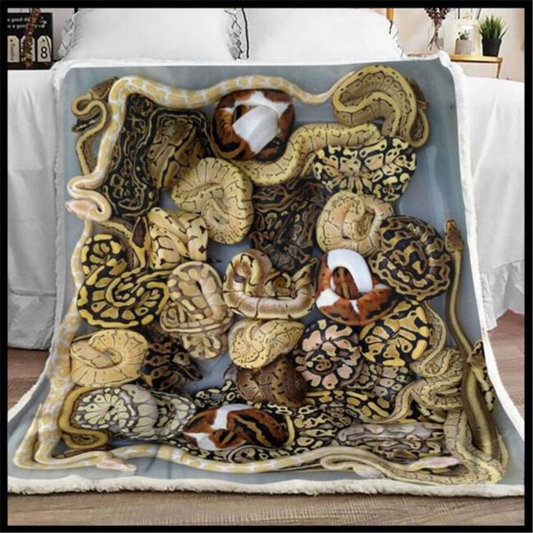 

blankets beautiful python blanket 3d full printed wearable adults for kids warm sherpa drop 01