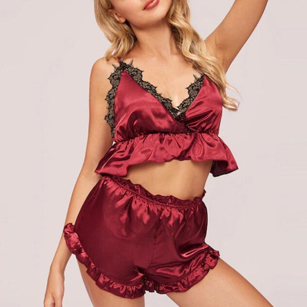 

bras sets women lace patchwork trim sling lingerie porno underwear set transparent bra sous vetement femme ensemble four seasons, Red;black