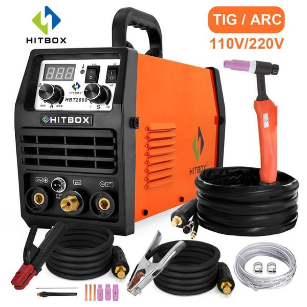 

large machinery & equipment hitbox tig welder 110v 220v stainless steel welding machine digital display control 2t 4t arc functional design