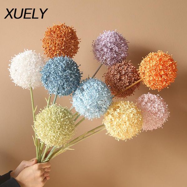 

75cm hydrangea large size dandelion artificial flower baby breath home decor wedding valentine's day decorations fake decorative flower