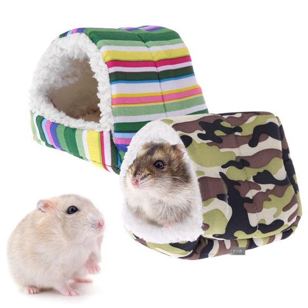 

small animal supplies fleece pet hamster cage sleeping mat bed warm pad house hx6d