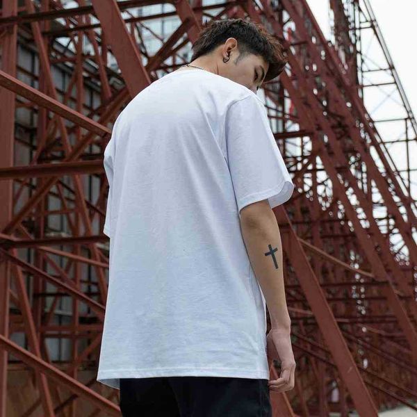 

men's t-shirts polo shirt men casual shirt streetwear print t-shirt hip hop t shirts summer black white short sleeve tees fashion cotto, White;black