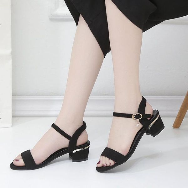 

women sandals shoes for fashion summer 2021 chaussures femme platform, Black