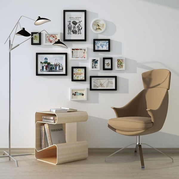 

frames and mouldings inkanear modern fashion painting nautical style po frame set clock solid wood home decor wall decoration diy hf2162