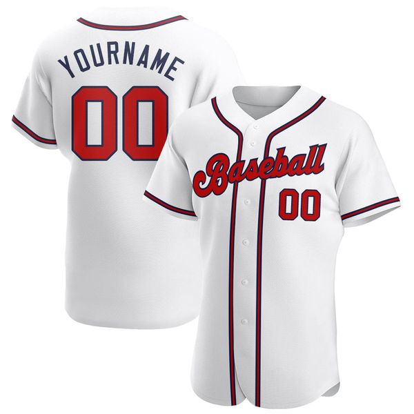 

custom white red-navy-08098 authentic baseball jersey, Blue;black