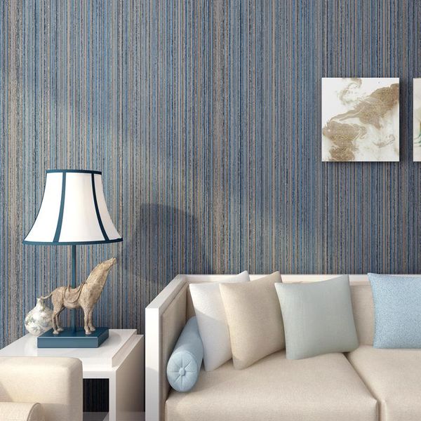 

wallpapers solid modern color wall paper for walls vertical stripes non-woven wallpaper roll living room papel de parede listrado