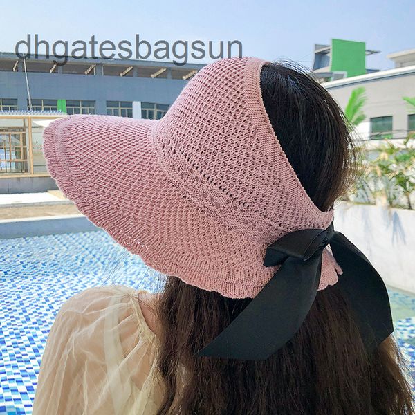 

brand cap and carvessun hat women's summer korean anti ultraviolet fisherman's hat travel versatile beach foldable empty sun, Blue;gray