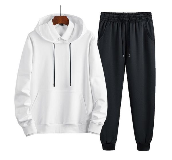 

men's tracksuits 2021 spring men sweatshirt sport gyms jacket + pants autumn casual track suit sportswear clothes, Gray