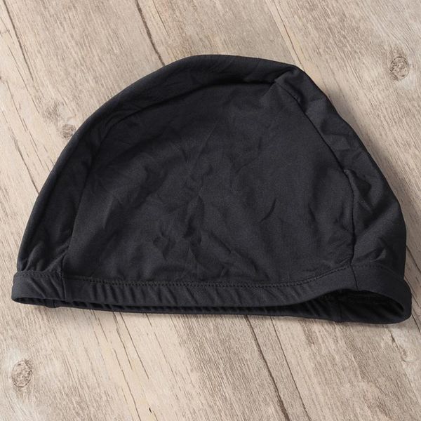 

hair accessories 6 pcs swim cap stretchable polyester swimming hat color caps shower accessory (bl, Slivery;white