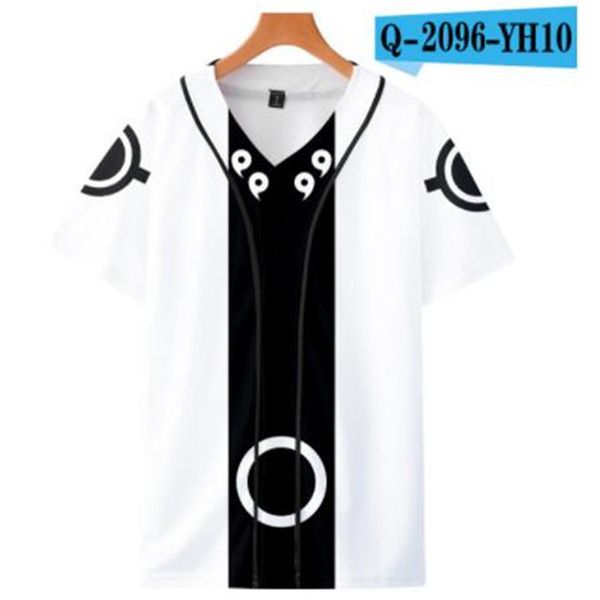 Пользовательские мужские бейсбольные джерси кнопки Homme T-рубашки 3D печатная рубашка уличная одежда футболки с рубашками тройников хип-хоп одежда спереди и задняя печать хорошо 043