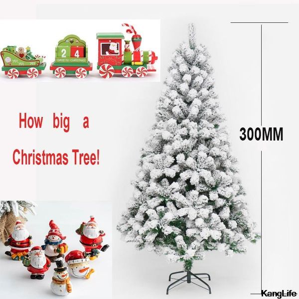 

christmas decorations trees 2022 year decor 120-300cm outdoor indoor decoration for home pvc material reusable white
