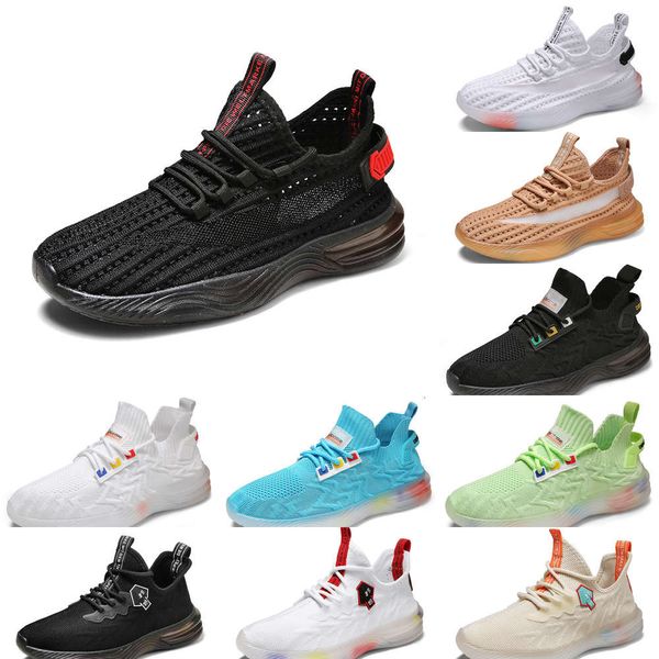 

Casual shoes Men's shoes 2021 new spring and summer breathable mesh jelly bottom coconut fly weave color tide Casual sports casual RIHD, 590 black