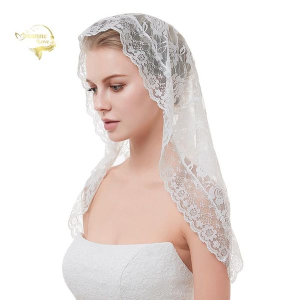 

bridal veils 2021 vintage wholesales white single layer lace shoulder length wedding black womens bride in stock