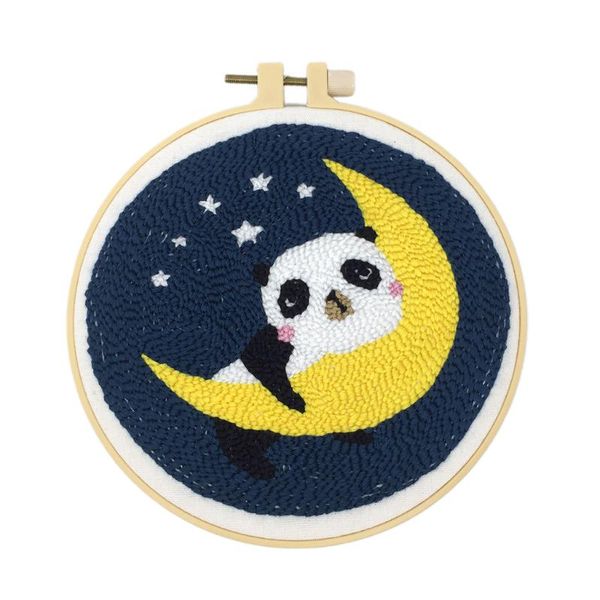 

other arts and crafts 1 set animal punch needle starter kits with basic tools pen