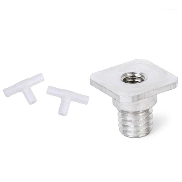 

watering equipments 2 pcs 12mm equal tee connector barbed pipe fitting & 1 1/4 inch to 3/8 female male convert screw adapter1