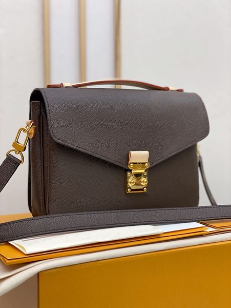 

m41465- women shoulder bags favorite multi pochette accessories brown flower messenger chain strap cross body ladies flap purse clutch totes