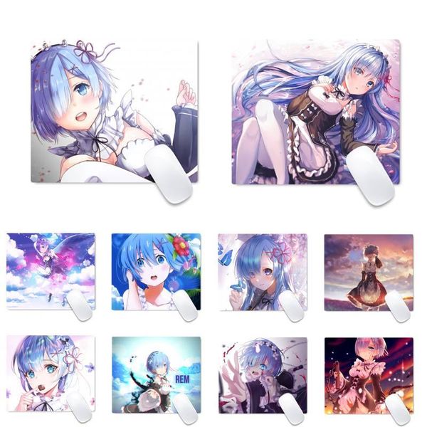 

mouse pads & wrist rests rem cute lovely girl office mice gamer soft pad desk table protect game work mat non-slip lapcushion