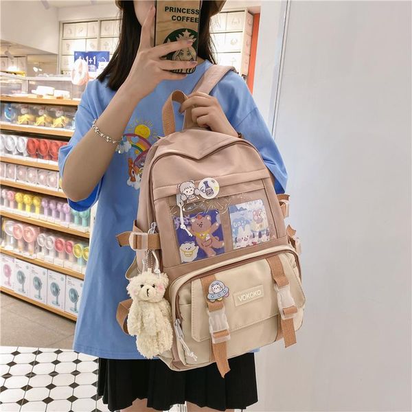 

backpack fashion simple women cute girls college schoolbag for teenage casual book packbags travel shoulder bag rucksack